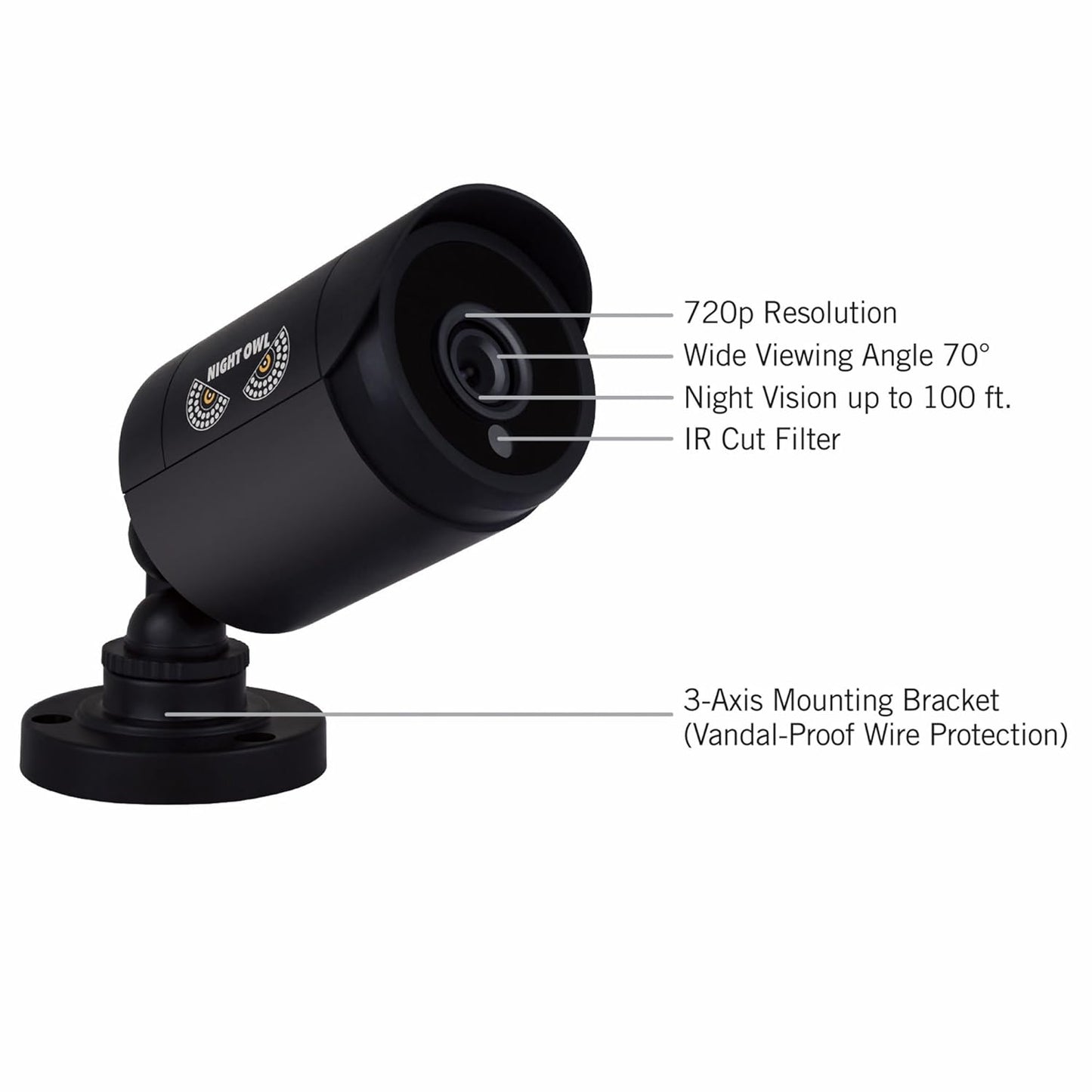 Night Owl 8-Channel 4-Camera 720p Security System with 1TB HDD DVR CL-HDA841-720