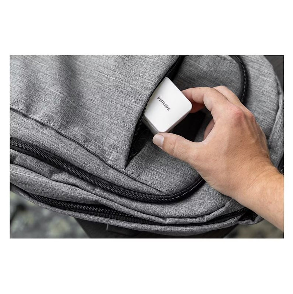 Philips AC-USB Wall Chargers, 2 pack DLP3743W/37-T1-DI1, 1x 7.5W USB-A port, 1x 18W power deliver USB-C port for 25.5W