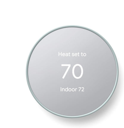 Google Nest Smart Thermostat for Home, Programmable Wi-Fi Thermostat - Fog 69N3SF
