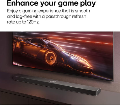 LG - 7.1.3-Channel S90TR Home Theater Soundbar with Wireless Subwoofer and Rear Speakers, Black