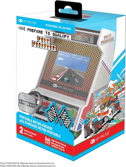 My Arcade Pole Position Racing Player Retro Mini Arcade Console 2 Games DGUNL7022