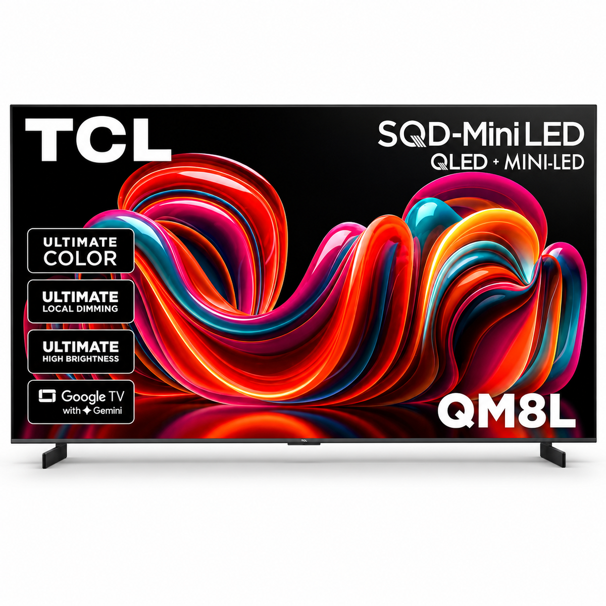 TCL 98" Class QM8L Series 4K SQD-Mini LED Smart Google TV (2026) 98QM8L
