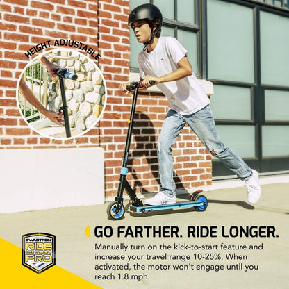 Swagtron Swagger 8 Ultra-Lightweight Folding Electric Scooter f/ Kids, Teens & Adults Red 98168-6