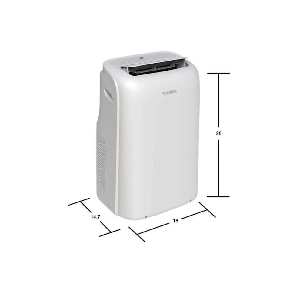 Toshiba 12,000 BTU (8,000 BTU DOE) 115V Portable Air Conditioner RAC-PD1213CWRU
