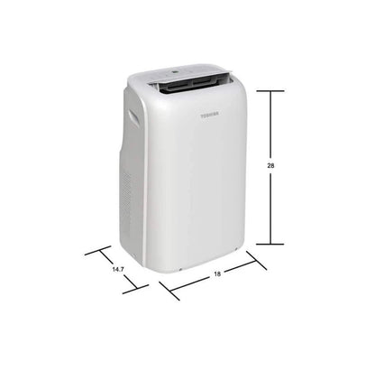 Toshiba 12,000 BTU (8,000 BTU DOE) 115V Portable Air Conditioner RAC-PD1213CWRU