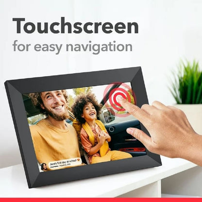ONN 7” Wi-Fi Digital Picture Frame, Send Photos & Videos Instantly via the Free Frameo App
