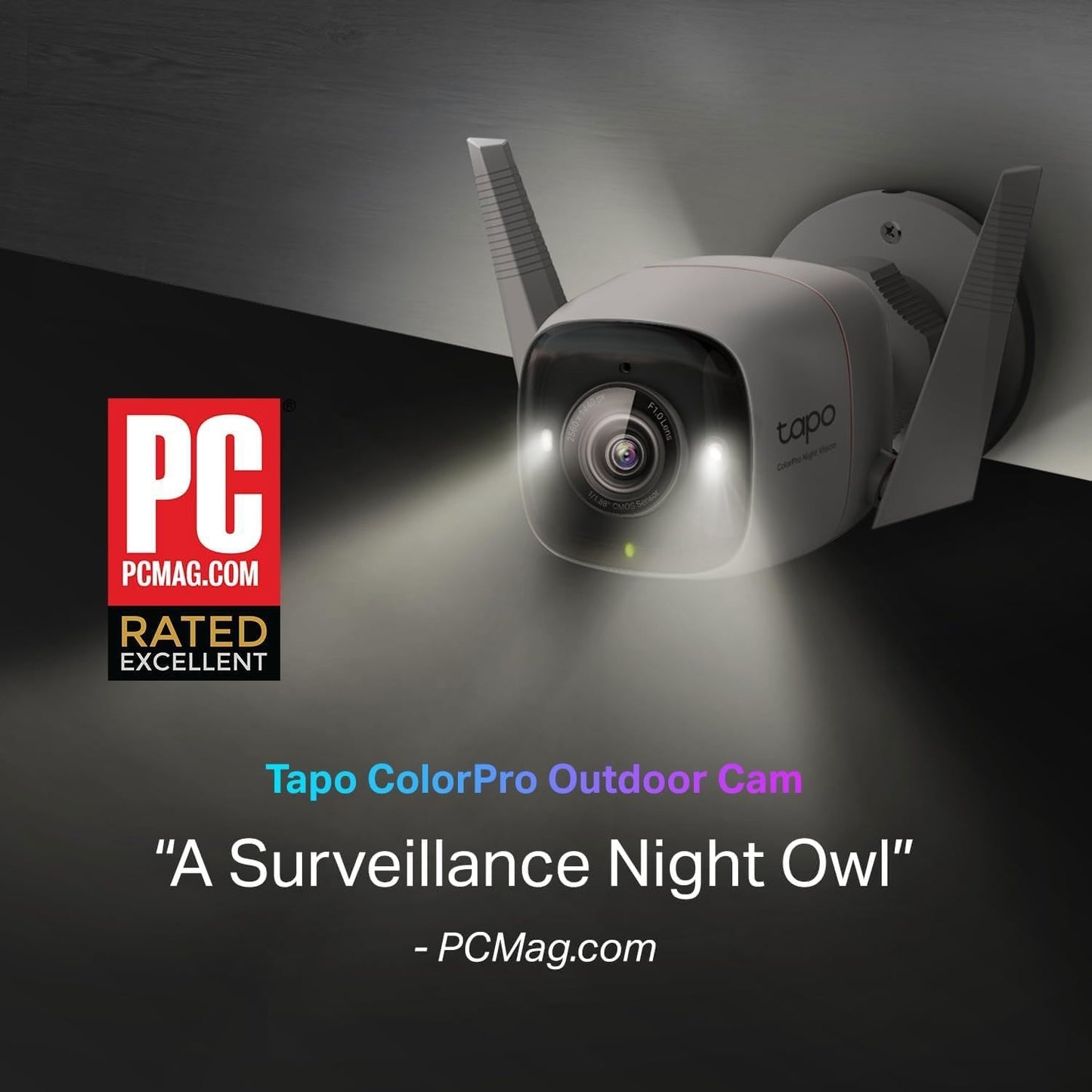 TP-Link Tapo ColorPro C325WB 4MP Wi-Fi Outdoor Camera with Spotlights