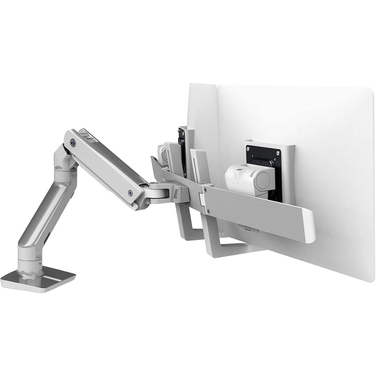 Ergotron HX Dual Monitor Desk Arm Polished Aluminum 45-476-026