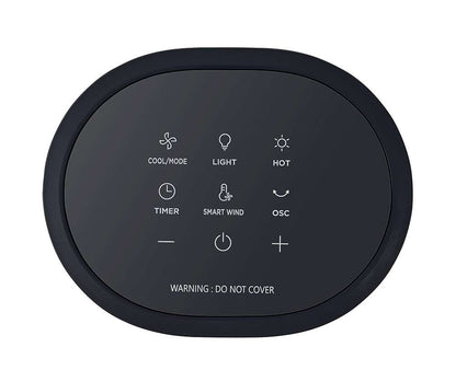 Midea 3-in-1 Bladeless Fan, Air Purifier, and Heater, Black, MSF15AH6LB