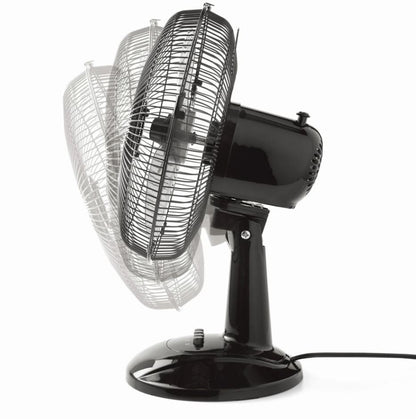 Mainstays 12" 3-Speed Oscillating Table Fan, FT30-8MBB, Black