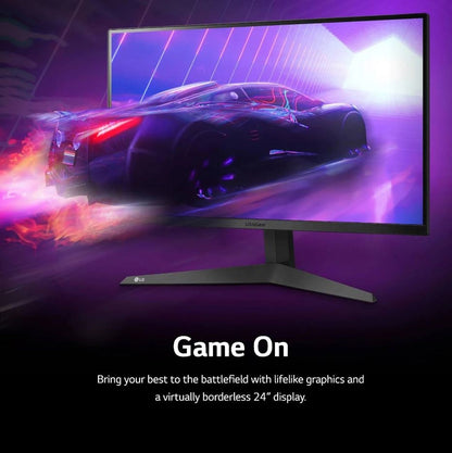 LG 24” UltraGear FHD (1920 x 1080), 1ms, 165Hz Gaming Monitor Black 24GQ40W-B