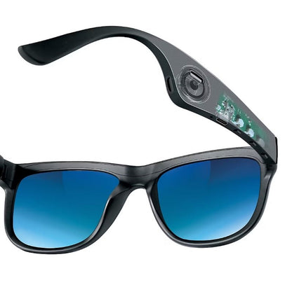 Brookstone Wireless Audio Sunglasses with Bluetooth Open-Ear Speakers, UV Protection & Anti-Glare Lenses, IPX5 - BSADSHD255