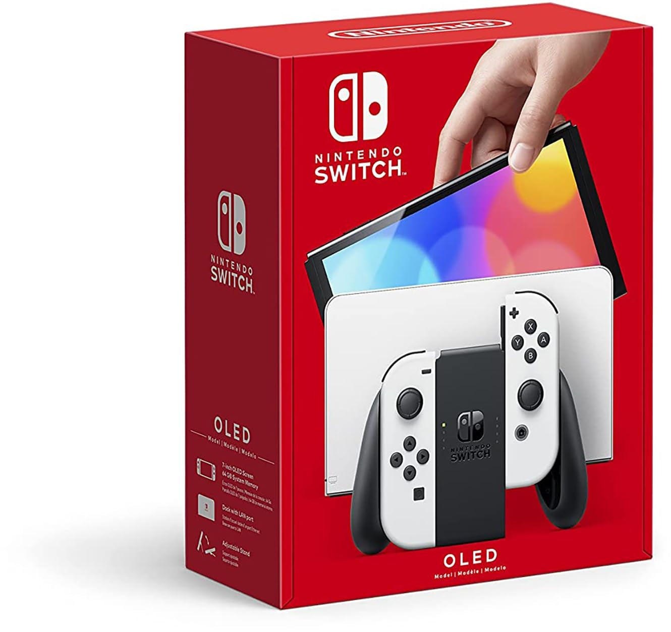 Nintendo Switch OLED Model w/ Joy-Con (White) - 64GB Console - HEGSKAAAAUZ