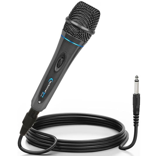 Technical Pro MK75 Dynamic Wired Microphone with 10 ft XLR to ¼ Inch Cable