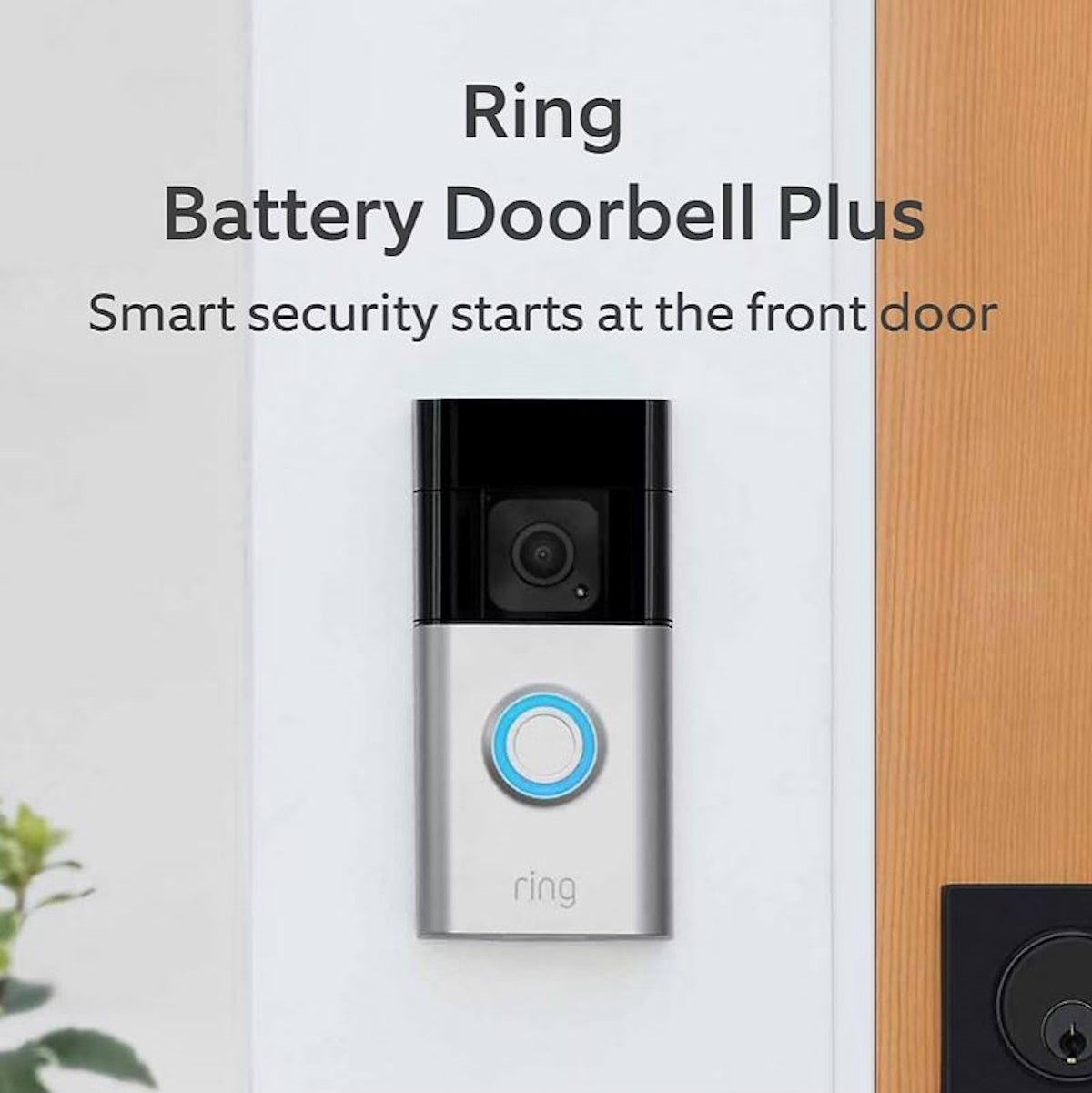 Ring Video Doorbell Plus with Outdoor Stick Up Camera B09WZBPX7K