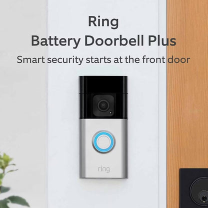 Ring Video Doorbell Plus with Outdoor Stick Up Camera B09WZBPX7K