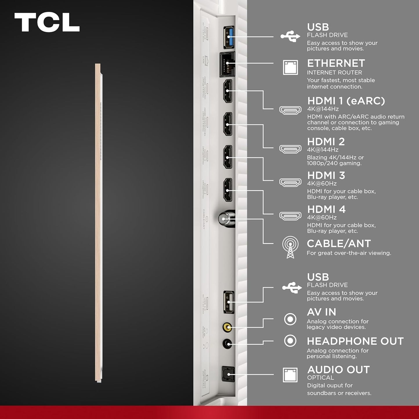 TCL - 75" Class A300W NXTVISION Series 4K QLED Art TV with Magnetic Frame 75A300W