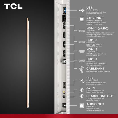 TCL - 75" Class A300W NXTVISION Series 4K QLED Art TV with Magnetic Frame 75A300W