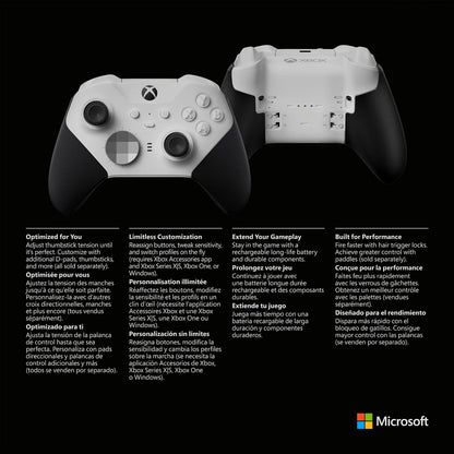 Microsoft - XBOX Elite Series 2 Core Wireless Controller for XBOX Series X, XBOX Series S, XBOX One, PCs