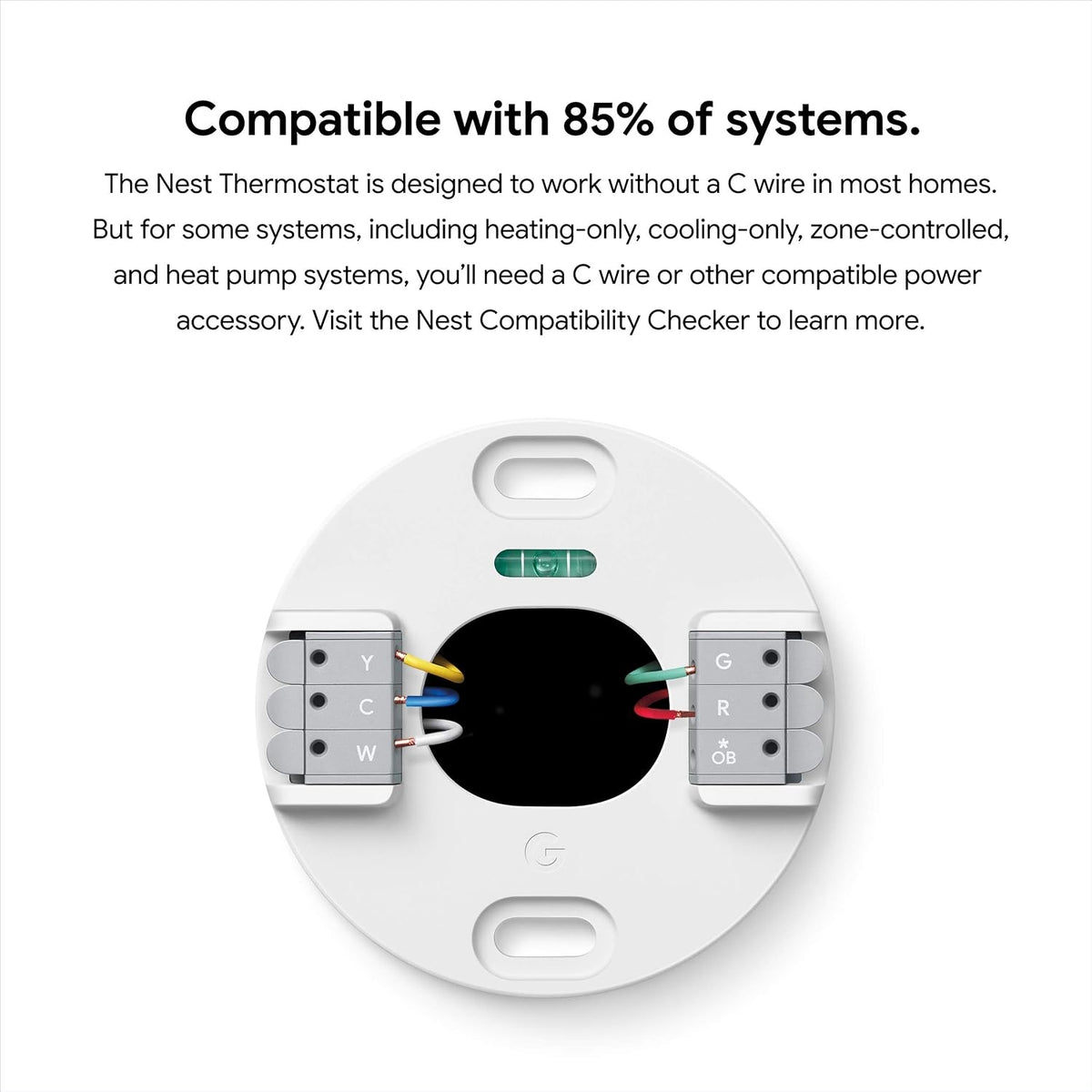 Google Nest Smart Thermostat for Home, Programmable Wi-Fi Thermostat - Fog 69N3SF