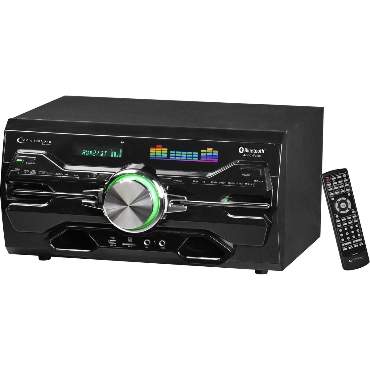 Technical Pro DV10K Stereo Audio Receiver with Built-in Multi-Region DVD Player