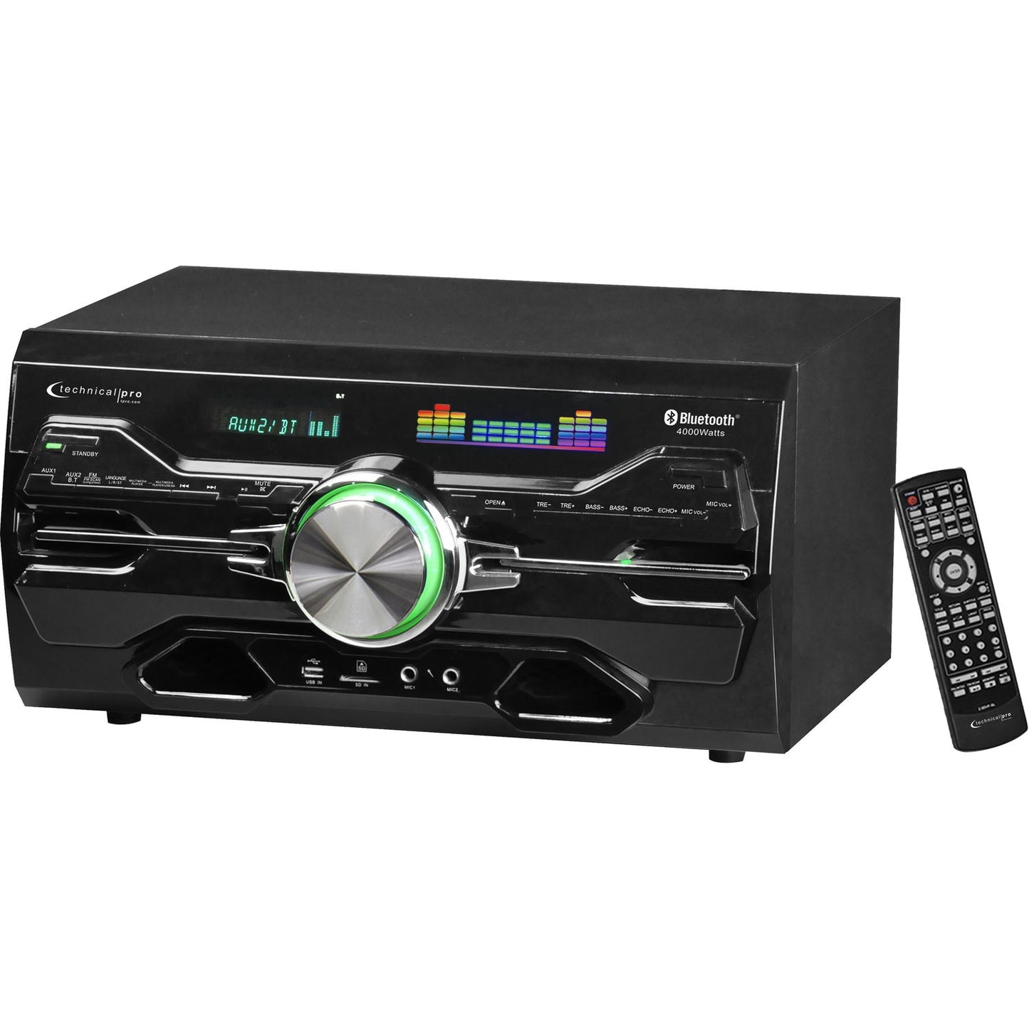 Technical Pro DV10K Stereo Audio Receiver with Built-in Multi-Region DVD Player