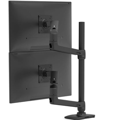 Ergotron LX Dual Desk Mount Stacking Arm for Displays up to 40" Matte Black 45-509-224