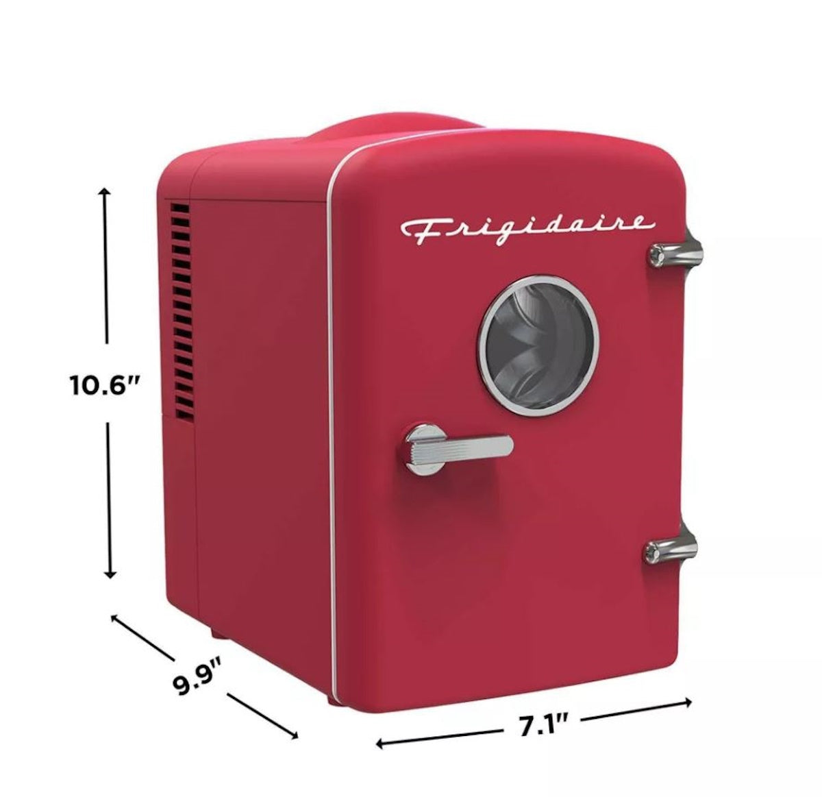 Frigidaire 6 Can Mini Personal Dorm Fridge Cooler Moonbeam EFMIS429-RED