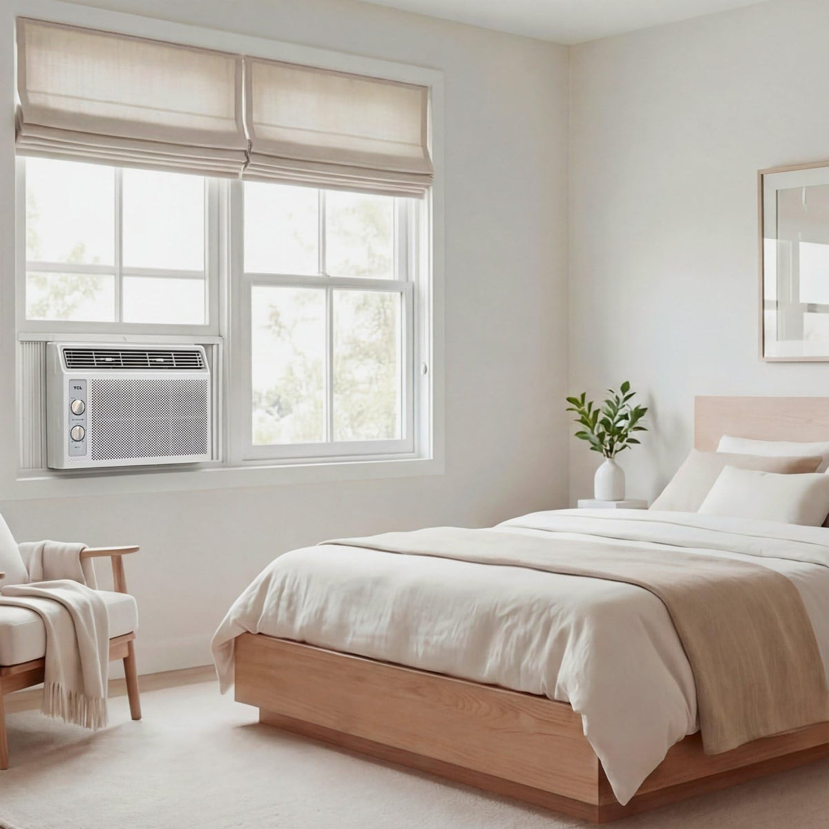 TCL 5,000 BTU (DOE) Mechanical Window Air Conditioner Cools 150 sq. ft. in White H5W33M