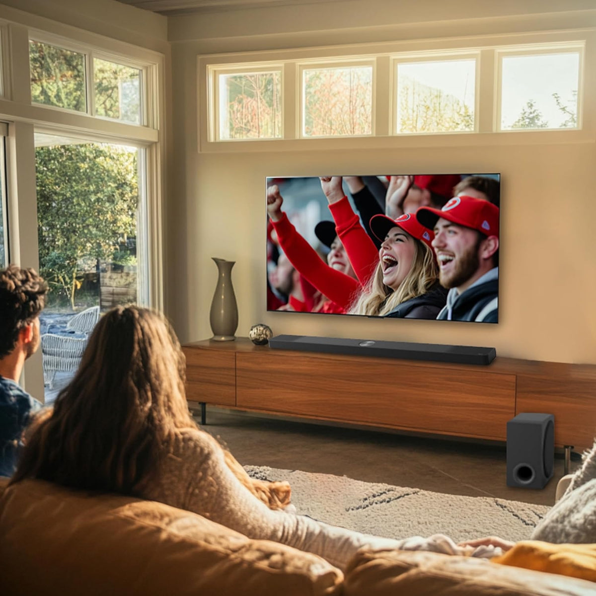 LG - 7.1.3-Channel S90TR Home Theater Soundbar with Wireless Subwoofer and Rear Speakers, Black