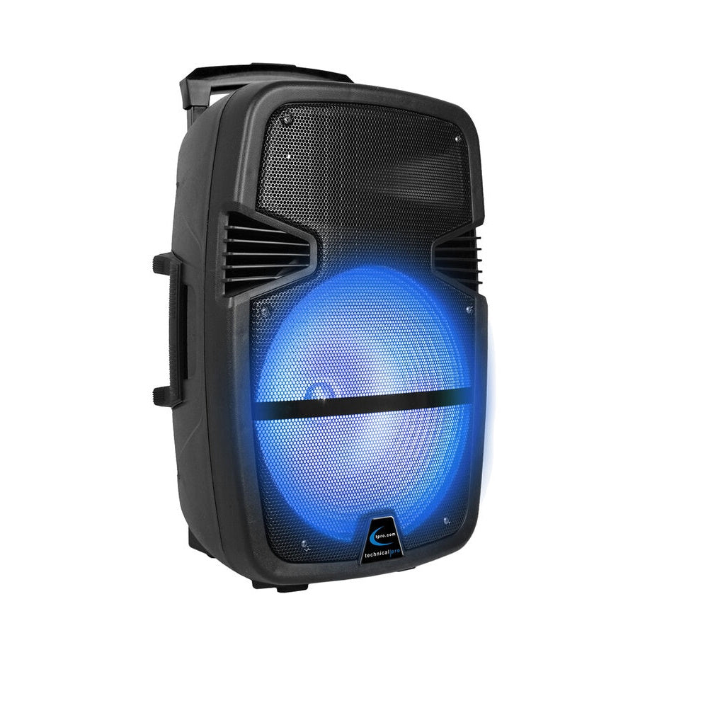 Technical Pro BOOM15 Rechargeable 15" Bluetooth LED Speaker