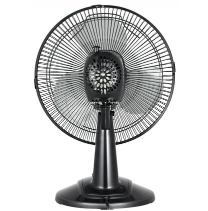 Mainstays 12" 3-Speed Oscillating Table Fan, FT30-8MBB, Black