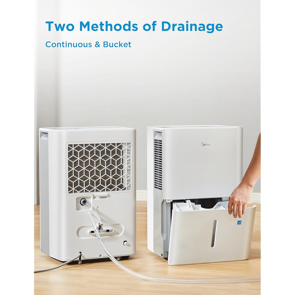 Midea 22 pt. EasyDry Dehumidifier for spaces up to 1,500 sq. ft. MAD22C1AWS