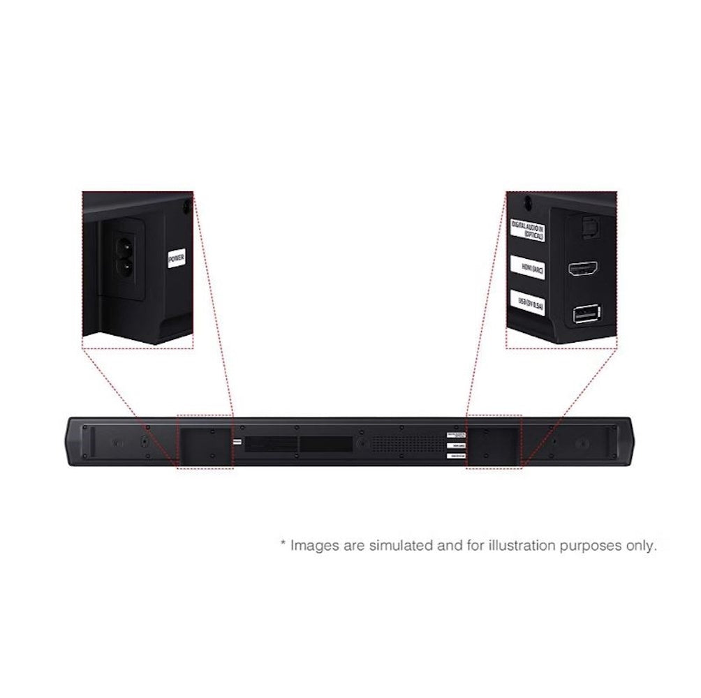 Samsung 2.1Ch Soundbar with Subwoofer Dolby Audio/DTS Virtual:X HW-B53CF/ZA