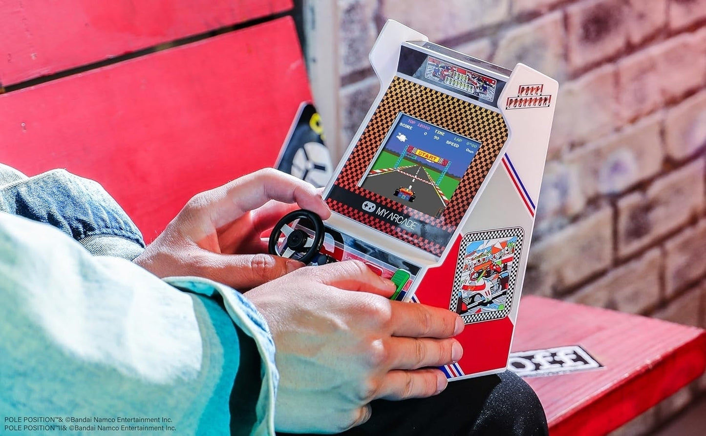 My Arcade Pole Position Racing Player Retro Mini Arcade Console 2 Games DGUNL7022