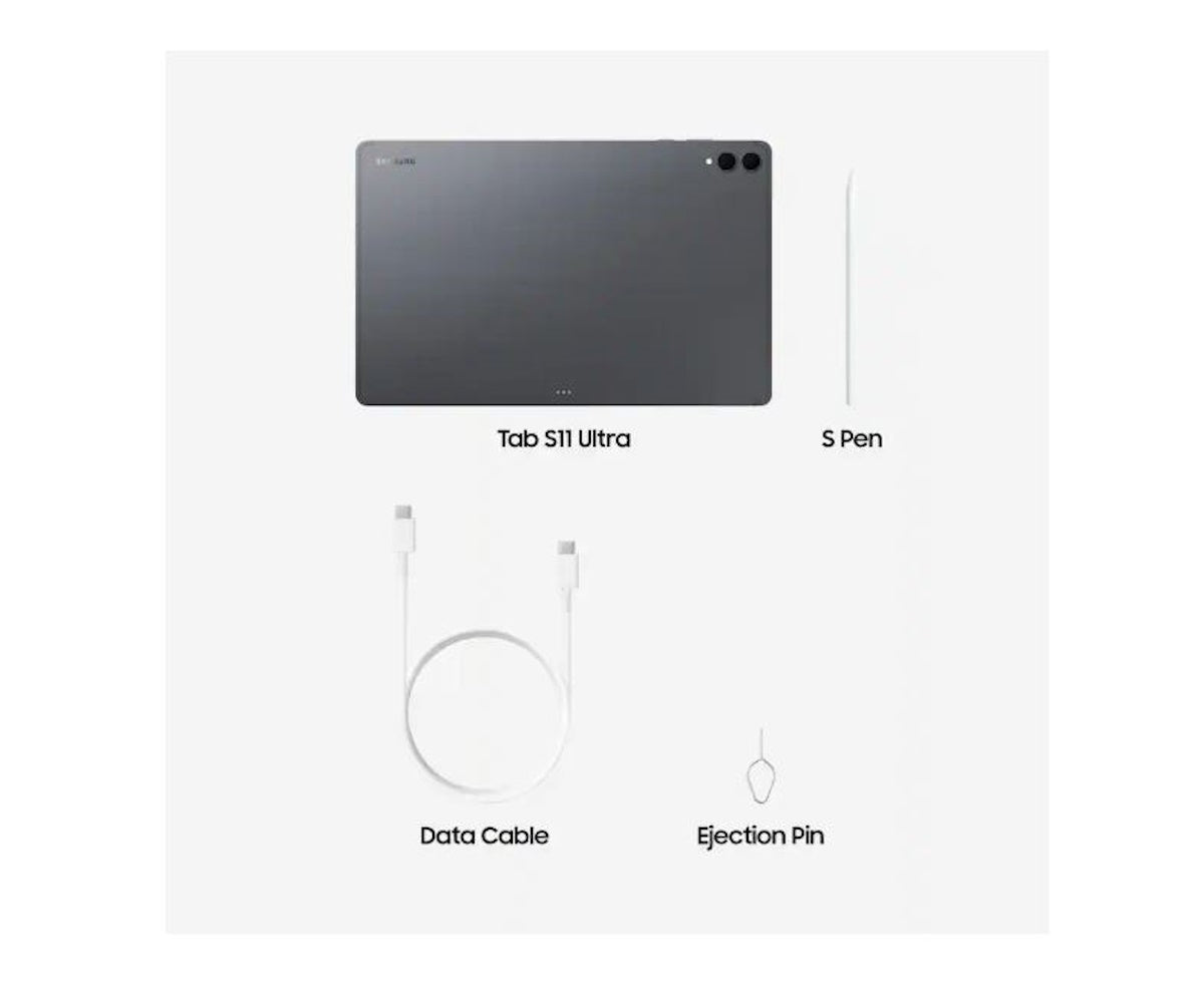 Samsung Galaxy Tab S11 Ultra 14.6" AMOLED 512GB Wi-Fi with S-Pen Gray 12GB RAM, Wi-Fi, Bluetooth - SM-X930NZAEXAR