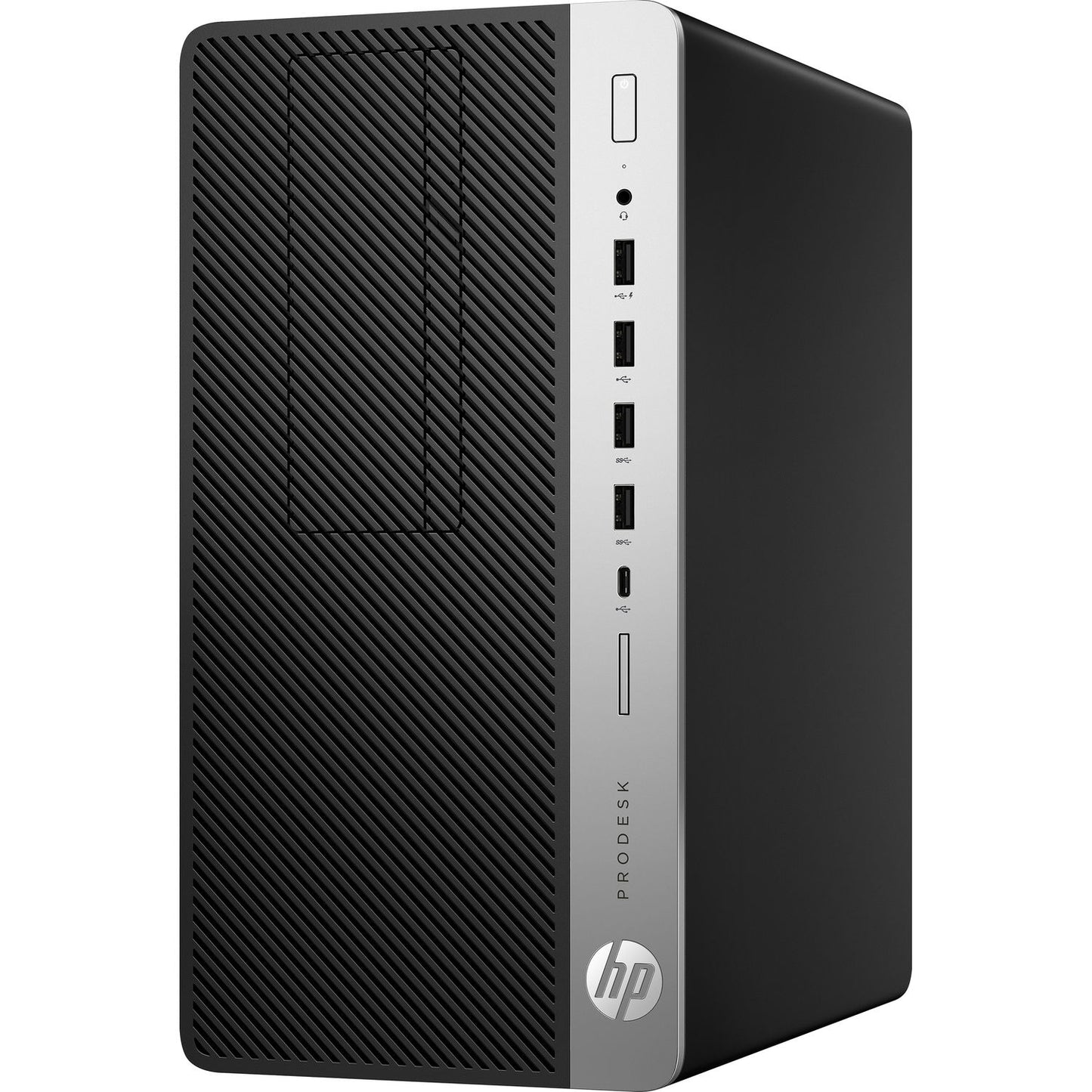 HP ProDesk 600 G3 Microtower Desktop Computer, Intel Core i3-7100 3.90 GHz, 4GB/500GB, Win 10 Pro 1FY45UT#ABA