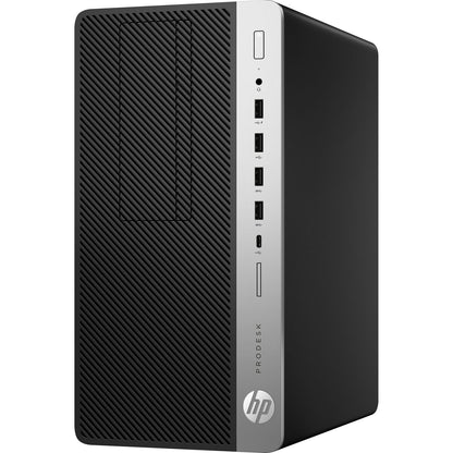 HP ProDesk 600 G3 Microtower Desktop Computer, Intel Core i3-7100 3.90 GHz, 4GB/500GB, Win 10 Pro 1FY45UT#ABA