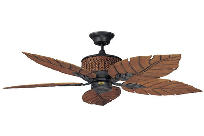 Concord Fernleaf Breeze 52" Rustic Iron Indoor/Outdoor Ceiling Fan 5-Blade 52FEB5RI