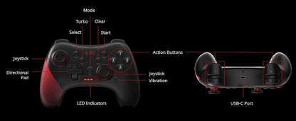 Acer Nitro Gaming Controller NGR200 for PC & Android Devices - Red/Black