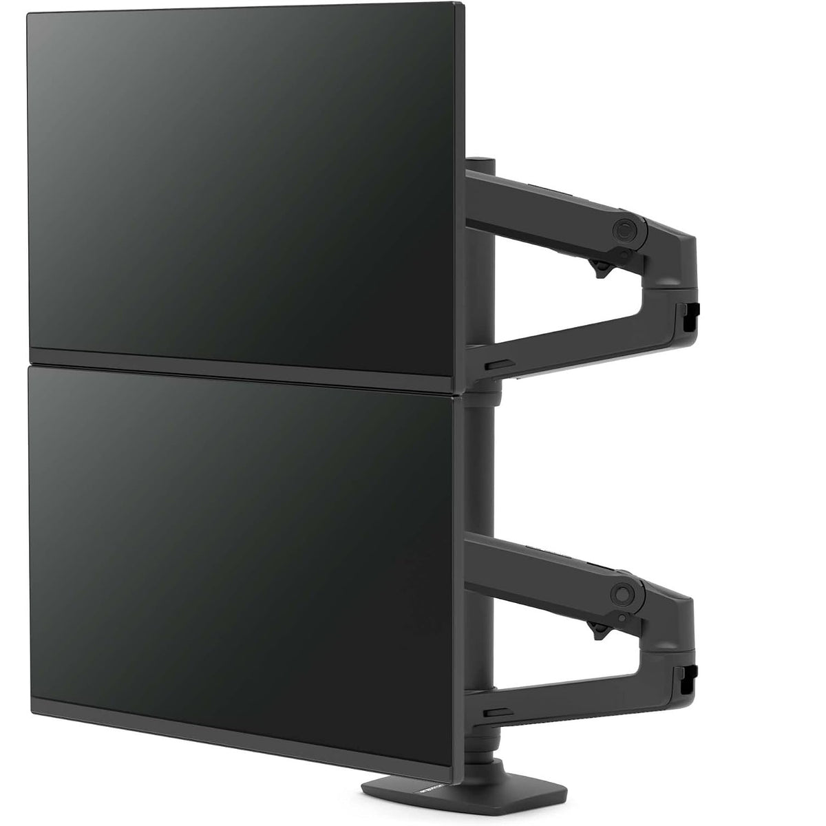 Ergotron LX Dual Desk Mount Stacking Arm for Displays up to 40" Matte Black 45-509-224