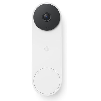 Google - Nest Doorbell (wired, 3rd gen) - Latest Model - 2K Video and Gemini - Snow GA09967-US