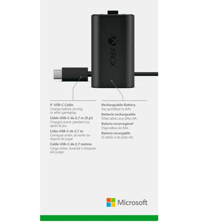 Microsoft Rechargeable Battery + USB-C Cable for Xbox Series X|S Black SXW-00001