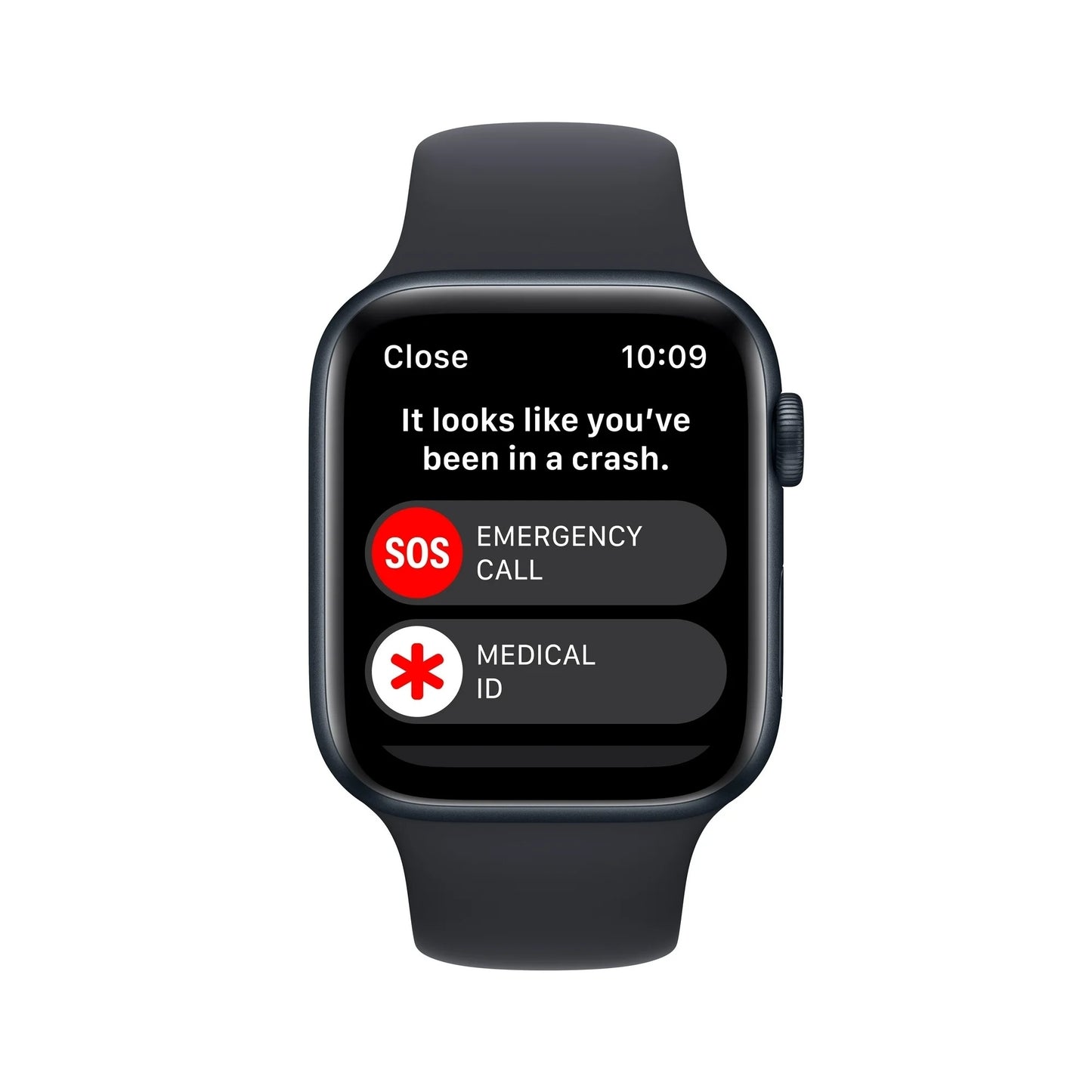 Apple Watch SE Gen 2 (GPS) 44mm Aluminum Case Sport Band M/L Midnight MNTG3LL/A