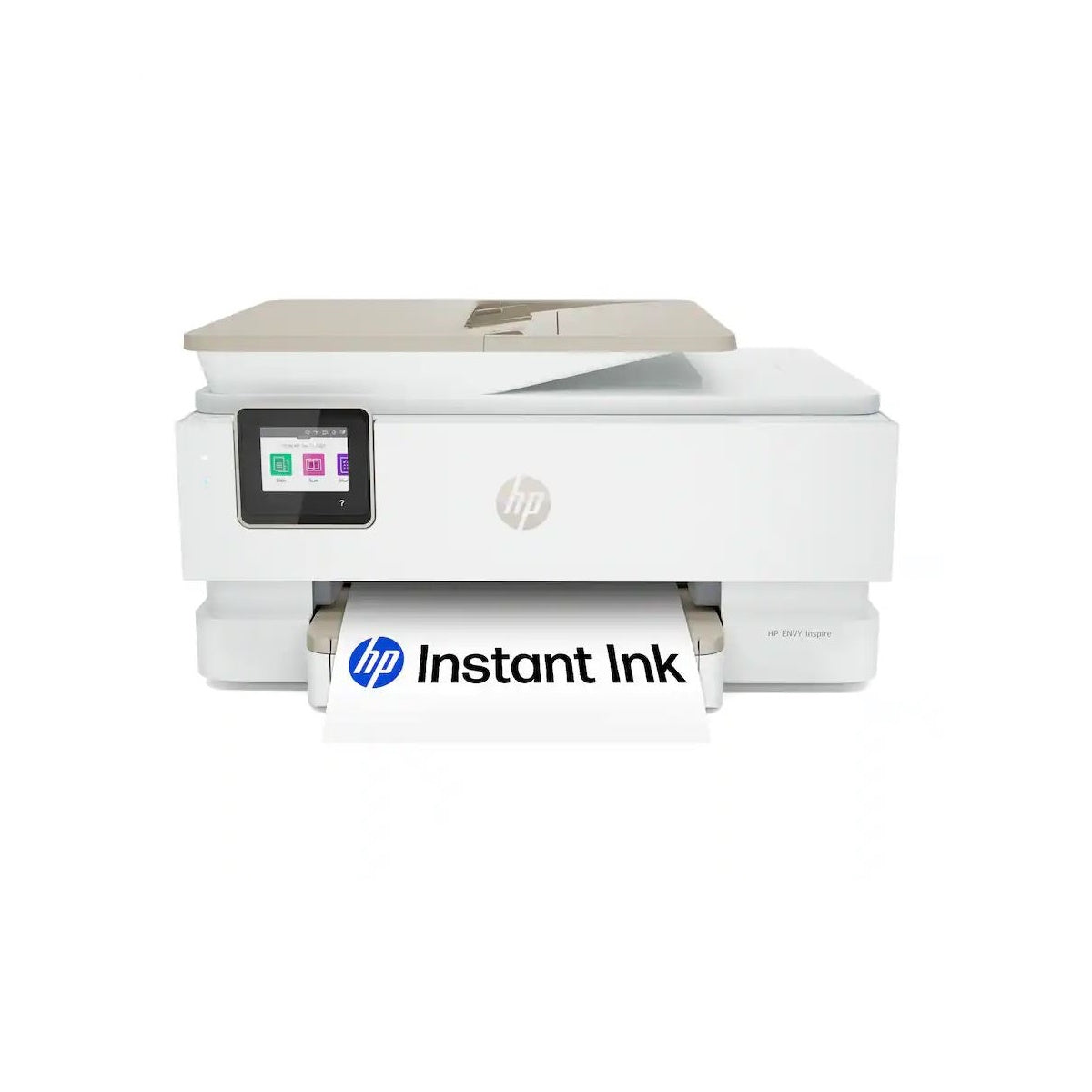 HP - Envy Inspire 7955e Wireless AI-Enabled AiO Inkjet Photo Printer White & Sandstone 1W2Y8A#B1H