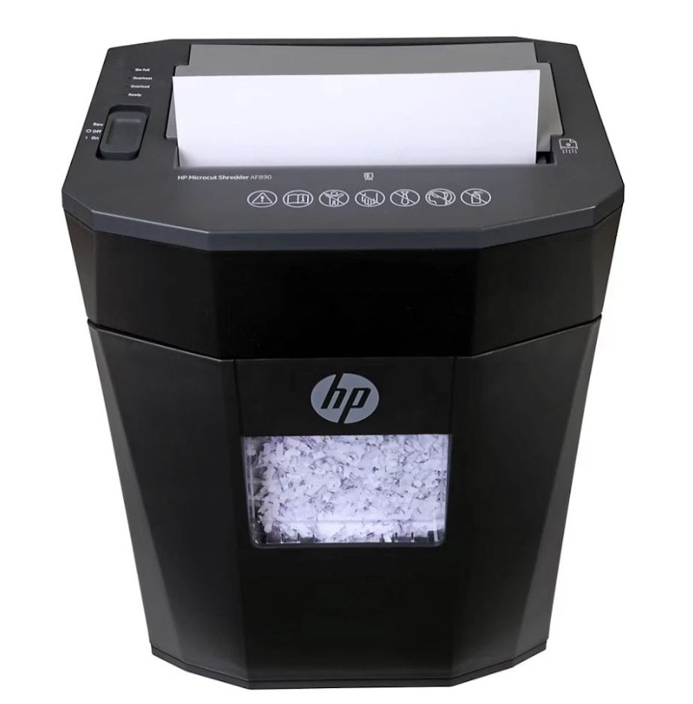 HP AF890 80 Sheet Autofeed Microcut Shredder Black