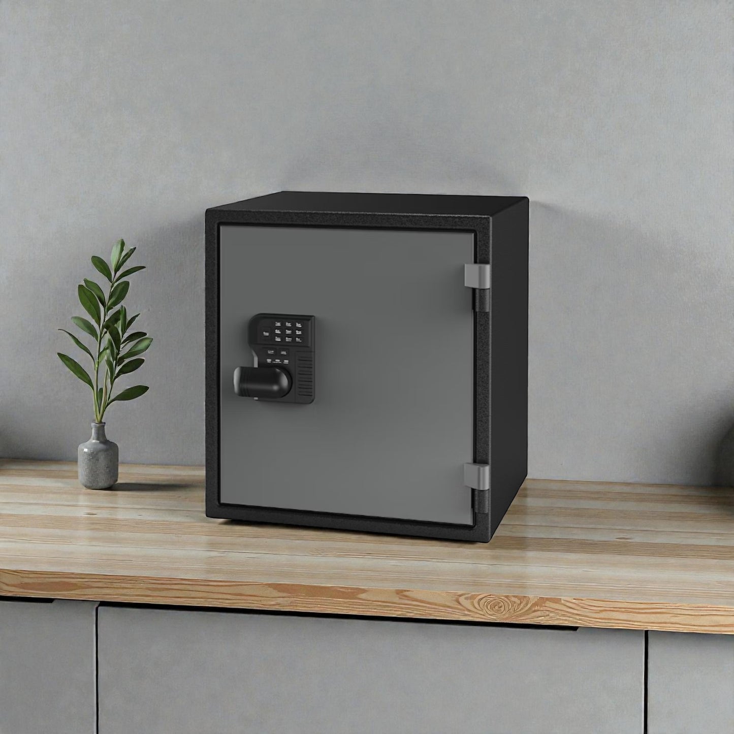 Fortress Fire and Waterproof Safe with Electronic Lock in 2 Tone Color Black and Gray 44EF30WTCG