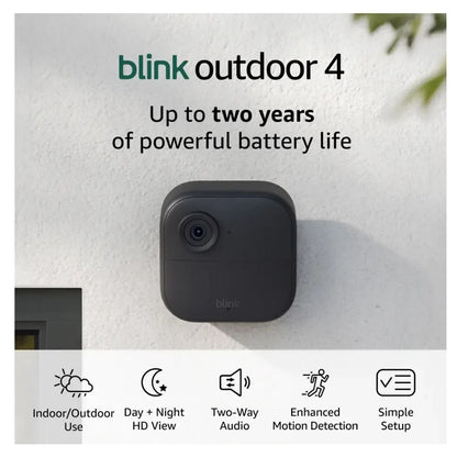 Blink Outdoor 4 5x Camera Wireless 1080p Security System Black BJSOTDRPLUS