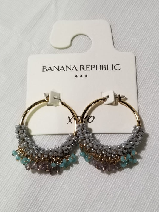BEADED HOOP EARRINGS