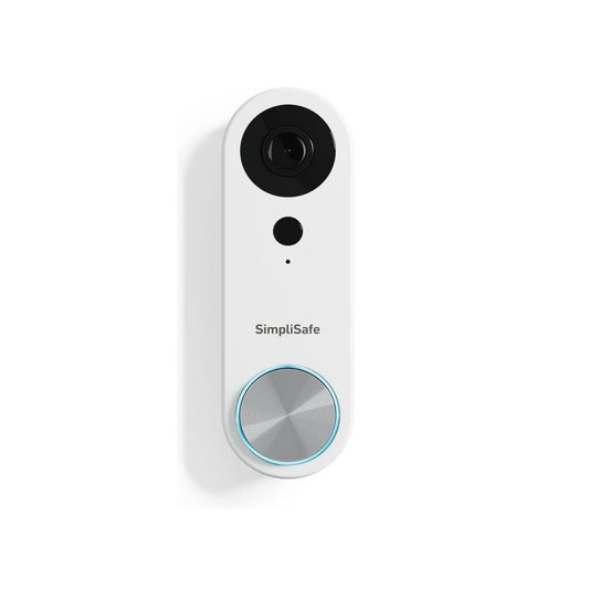 SimpliSafe Wired Video Doorbell Smart Wi-Fi Motion Activated Alert Speaker VPD301